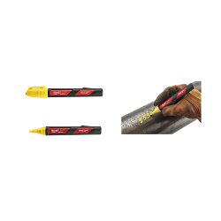 MARKER ŽUTI ZA PISANJE PO ALUMINIJU, DRVU, BETON, EMAJL, GUMA, METAL, PAPIR, PLASTIKA, STAKLO