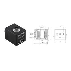 ELEKTROMAGNETNI SVITAK ŠPULA 24V, 8W, RUPA FI-10mm - AIGNEP