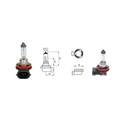 ŽARULJA H11, 24V, 70W, HALOGEN TRUCKLIGHT, tip gedore: PGJ19-2 - BOSCH