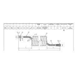 SPIRALNI KABEL, L-4m, M18x1.5 - WABCO