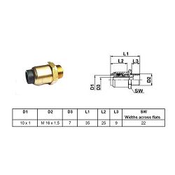 SPOJNICA 10X1-M16X1,5