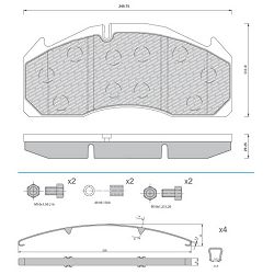 DISK PLOČICE VOLVO FH,FM 98-05r- 