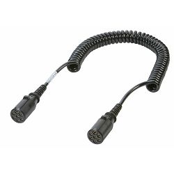 SPIRALNI EURO KABEL 7-PIN 24V CRNI KONEKTORI NA VIJAK 3M-4,5M