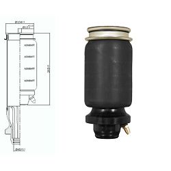 AMORTIZER SA JASTUKOM KPL. SCANIA GOR M12x1,75 DONJI 14 mm 