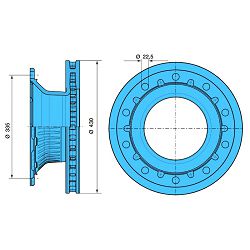 DISK KOČIONI BPW 430x45 ECO PLUS 