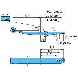 GIBANJ BPW 1x100/575x365 gr.48 Z/T