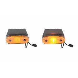 GABARITNA LAMPA ŽUTA, 12/24V, SCHMITZ, LED DIODA 119X44, S NOSAČEM