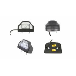 OSVJETLJENJE TABLICE 12/24V, CRNO, 3X LED DIODA, KOGEL, SCHMITZ, 97X65 - HORPOL