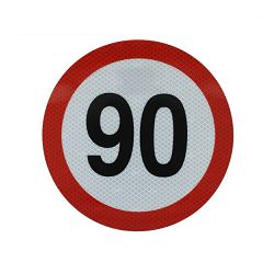 NALJEPNICA BRZINE 90 KM/H REFLEKTIRAJUČA, FI-200mm