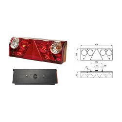 ŠTOP LAMPA EUROPOINT II DESNA BEZ GABARITA 1 KONEKTOR KOGEL, SCHMITZ, SCHWARZMULLER - ASPOCK