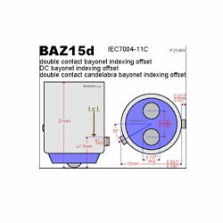 ŽARULJA 24V 21/4W BAZ15D