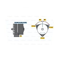 ALTERNATOR MAN/MB/DAF 28V55A