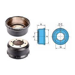 BUBANJ BPW 300/164, 6x fi21 - PETERS