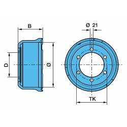 KOČIONI BUBANJ BPW 300X100X164