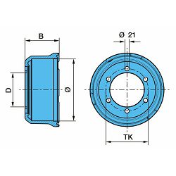 KOČIONI BUBANJ BPW 300X100X164