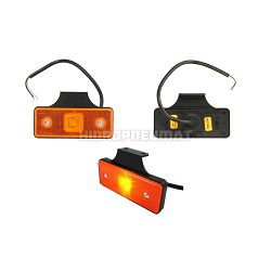 LAMPA LED ŽUTA 110X41, MERCEDES ACTROS, 12/24V, KABEL 0,3m - HORPOL
