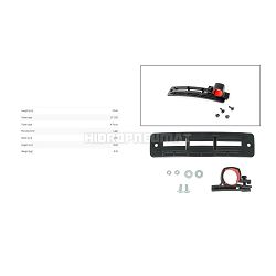 NOSAČ/DRŽAČ BLATOBRANA PODEŠAVAJUĆI FI-42, L-29,60cm, Š-6,90cm, H-8,80cm