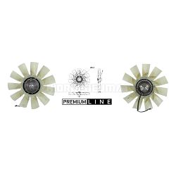 VISKO VENTILATOR SCANIA EURO 6, 813mm, 11 LOPATICA, 6 pin - SCANIA