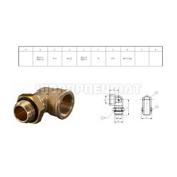 ZGLOBNI PRIKLJUČAK M22X1,5-M16X1,5/M22X1,5 